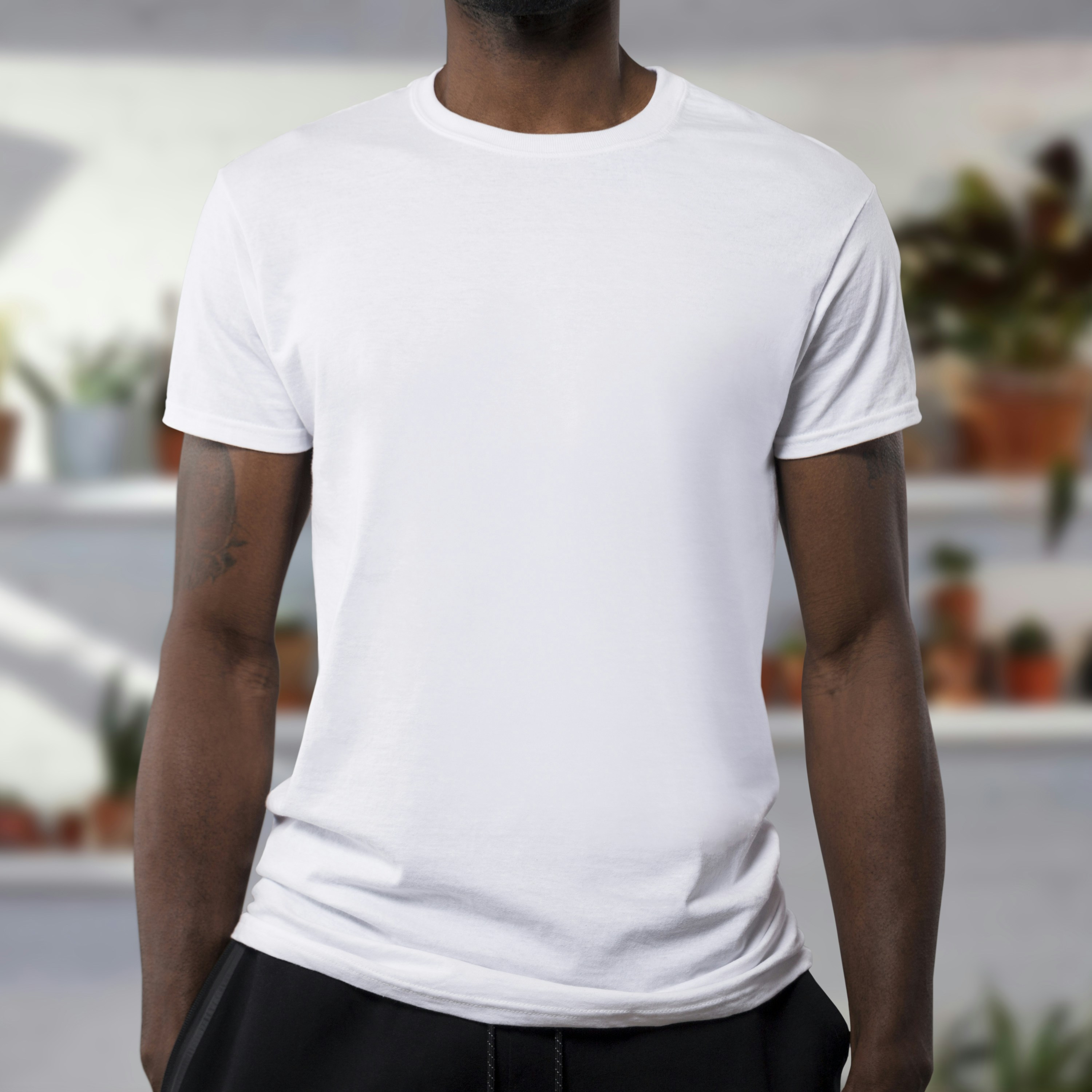 Black V-Neck Tee